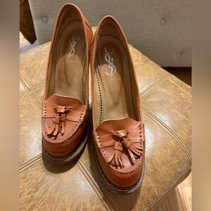 Yves Saint Laurent Women's Brown Tassel Loafers